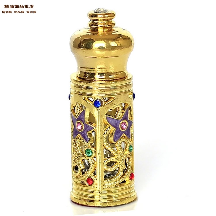 Comercio electrónico transfronterizo fábrica de red de suministro al por mayor Dubai botella de esencia botella vacía perfume botella única 3ml de madera de sándalo agarwood