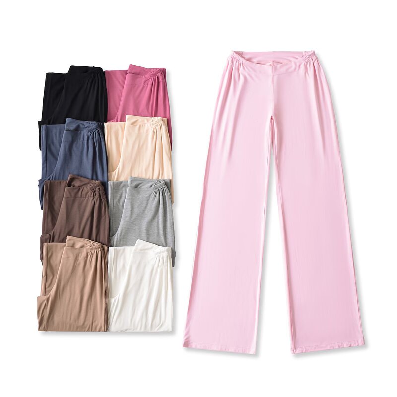 Pure Spice Girl V Waist Loose Slimming Drape Pants Lazy Home Pants 2025 Spring New Wide Leg Pants Straight Leg Pants Pure Spice Girl V Waist Loose Slimming Drape Pants Lazy Home Pants 2025 Spring New Wide Leg Pants Straight Leg Pants