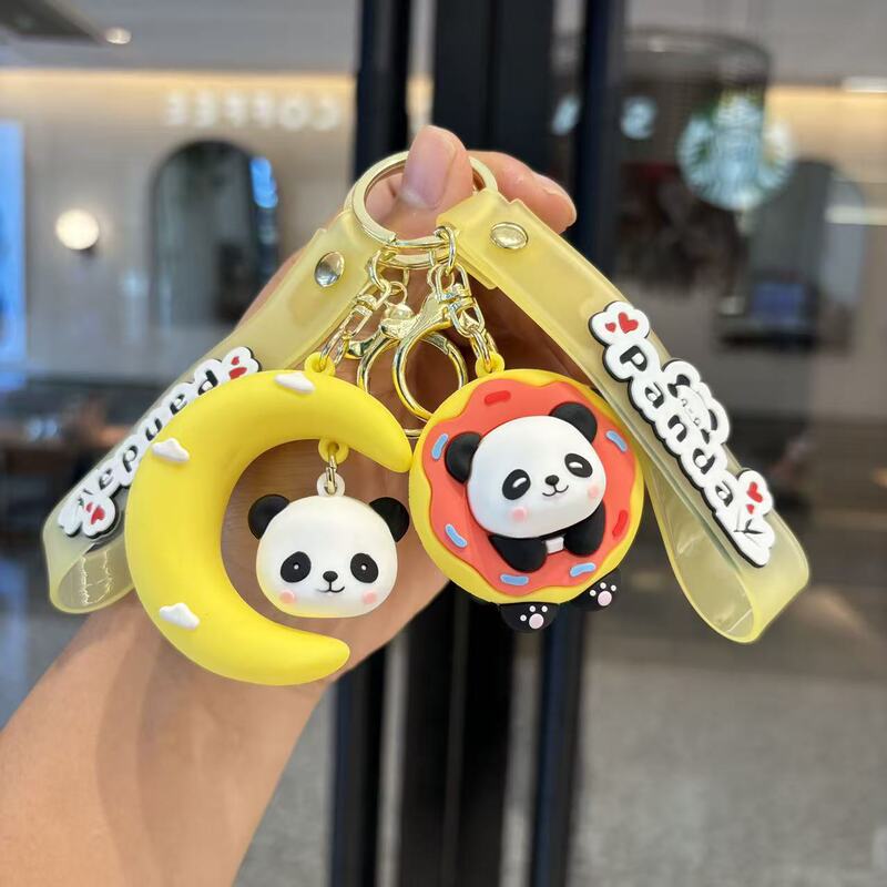 Cartoon Cross-Dressing Panda Keychain Cute Panda Couple Coin Purse Pendant Holiday Grabber Machine Small Gift Wholesale Cartoon Cross-Dressing Panda Keychain Cute Panda Couple Coin Purse Pendant Holiday Grabber Machine Small Gift Wholesale