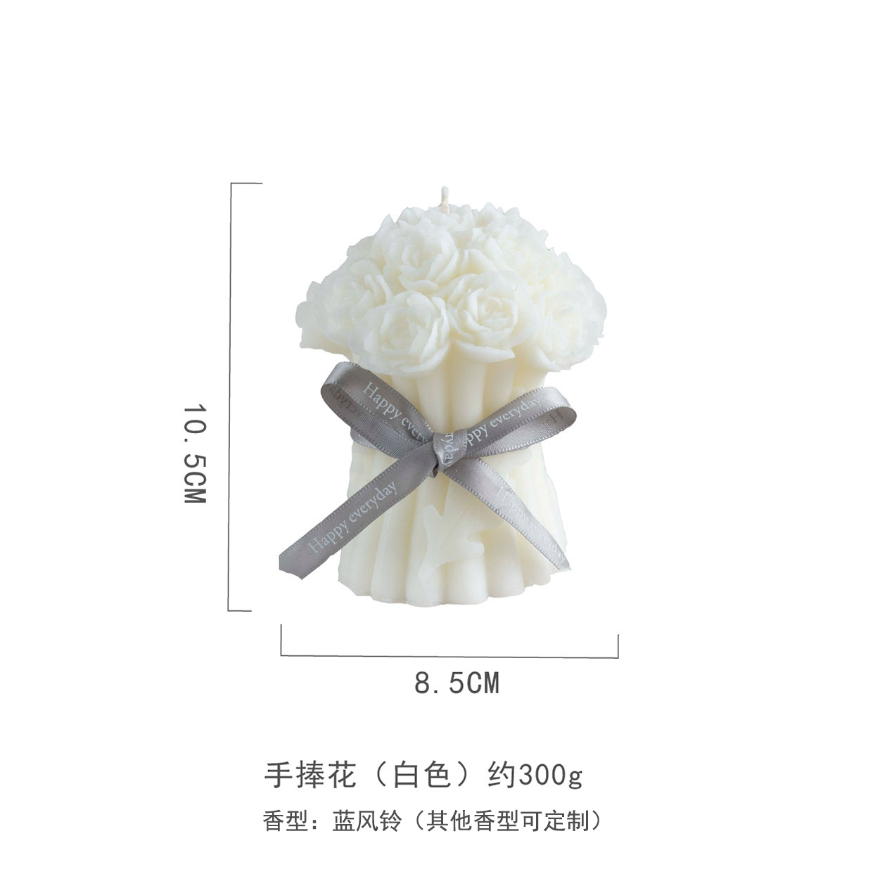 Venta caliente ramo forma vela dulce lindo regalo de boda decoración del hogar regalo decoración caliente-venta al por mayor