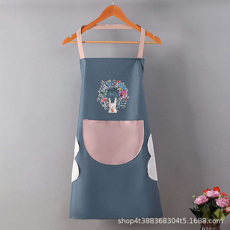 Zs delantal cocina hogar a prueba de aceite e impermeable estilo japonés coreano moda linda cocina cintura tareas del hogar trabajo de pareja