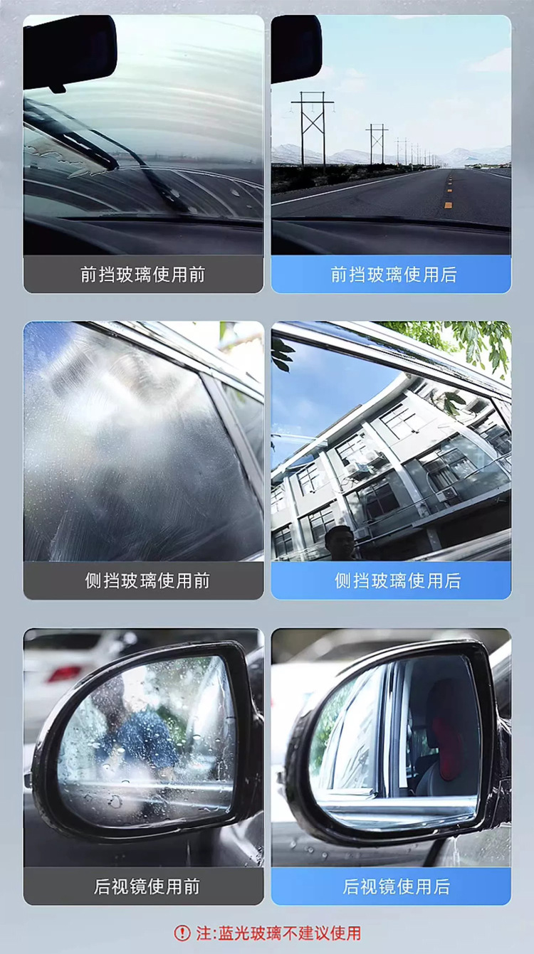 Heavy Oil Film Removal Cleaner, Oil Film Remover, No-Rinse Windshield Cleaner, Universal Oil Film Remover