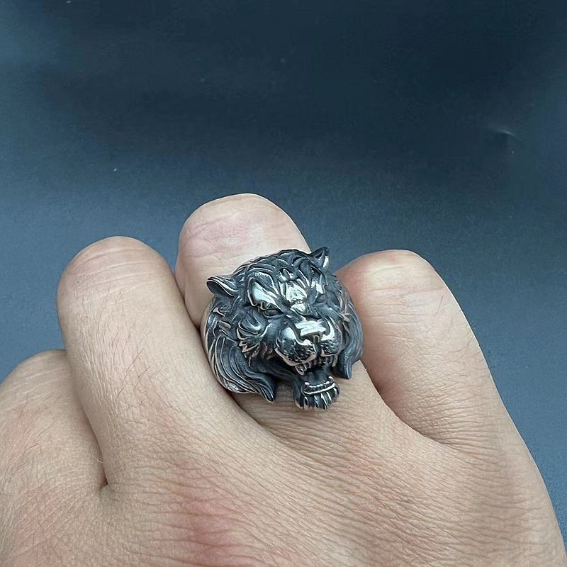 Retro Animal Stainless Steel Men's Rings display picture 5