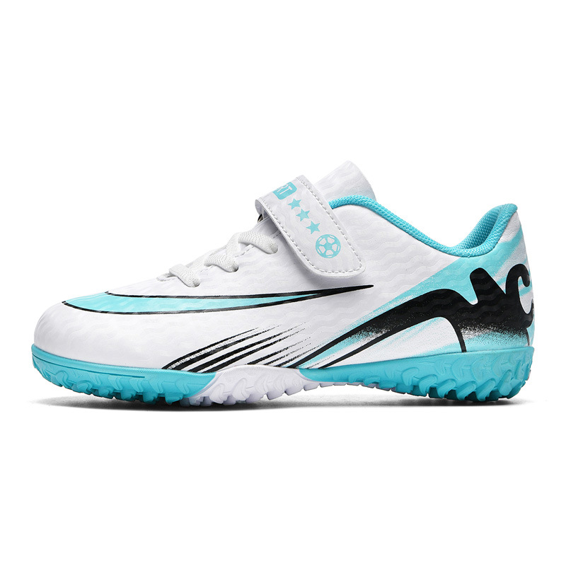 2025 pasto fábrica de niños y niñas nuevos zapatos de fútbol para niños ventilados cómodos deportes bajos clavos rotos