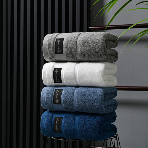 New hotel thickened cotton towel 35*75 bath towel 70*140 combed cotton 32 strands can be embroidered with logo