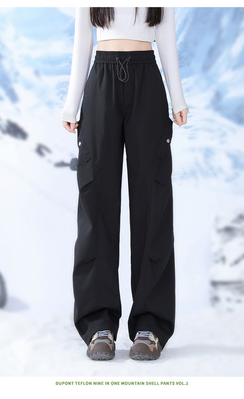 雪乡三合一软壳裤东北雪乡滑雪裤加厚女式三防进藏防风冲锋裤男款|undefined