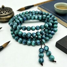 新款绿柳108颗6mm8mmm双圈多圈手串复古佛珠念珠手盘把件挂件手链