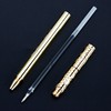 Brass golden cane, metal Chinese gel pen, handmade, wholesale