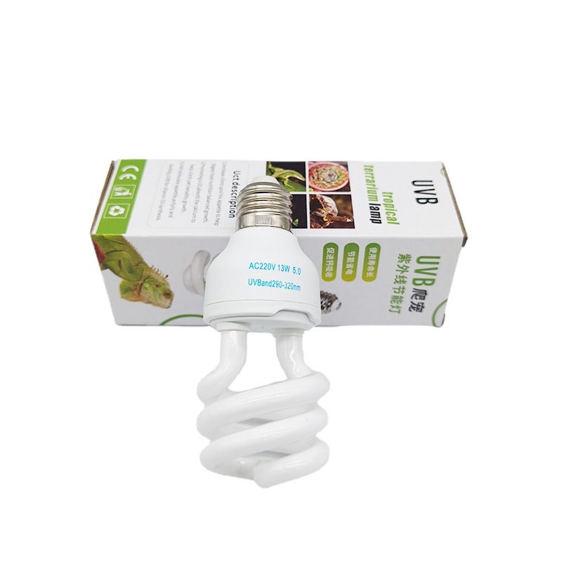 Crawler UVB lámpara de ahorro de energía suplemento de calcio lagarto tortuga espectro completo lámpara solar 13 W. 26W. 5.010.0 lámpara UV
