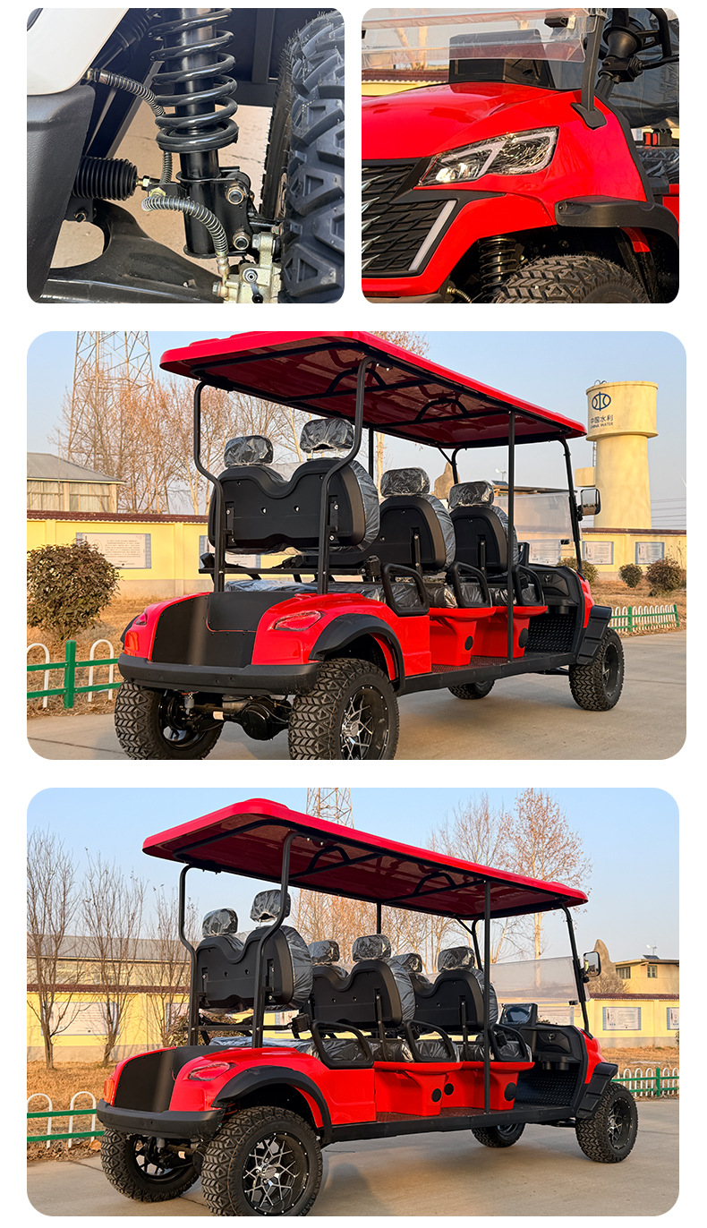 8+2 10-Seat Electric Four-Wheel Vehicle for Sightseeing/Recreation