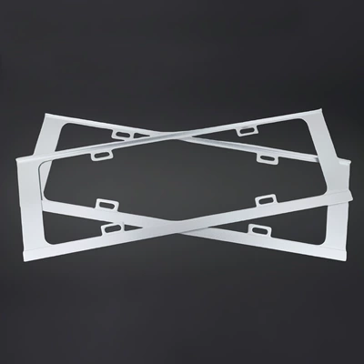 magnesium alloy sandblasting oxidation license plate: License plate holder/license plate holder - 15-magnesium-alloy-silver-new-energy