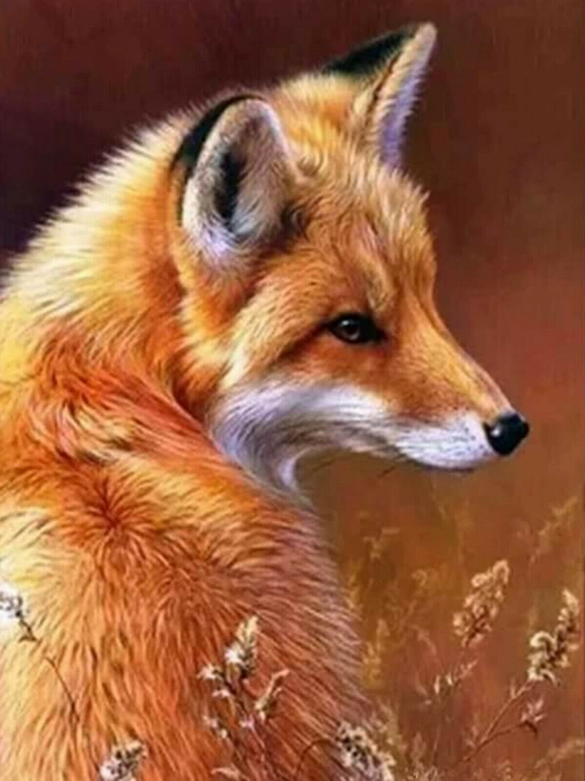 Fox new product diamond sticker cross -stitch wholesale animal landscape diamond painting full diamond embroidery