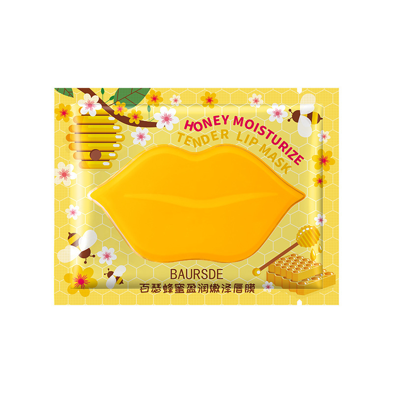 Bather Honey Peach Aloe Honey Lip Mask Humectante Desvanecer las líneas labiales para mejorar el color labial máscara labial al por mayor