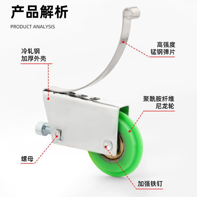 推拉门地滑轮衣柜门滑轮移门轮玻璃铝合金上下轮浴室门卫生间滚轮