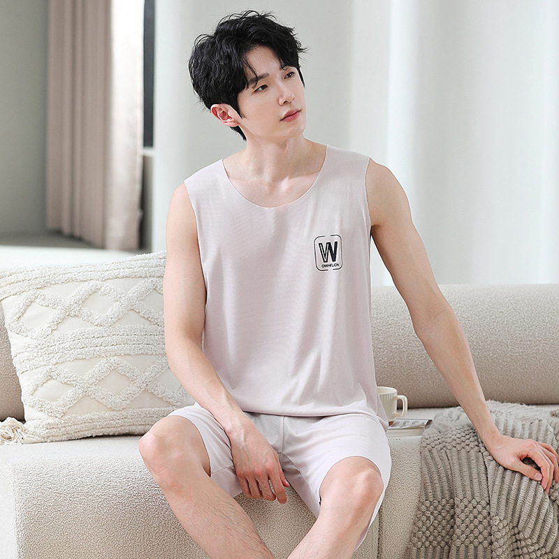 1905 카키 남성 조끼 슈트