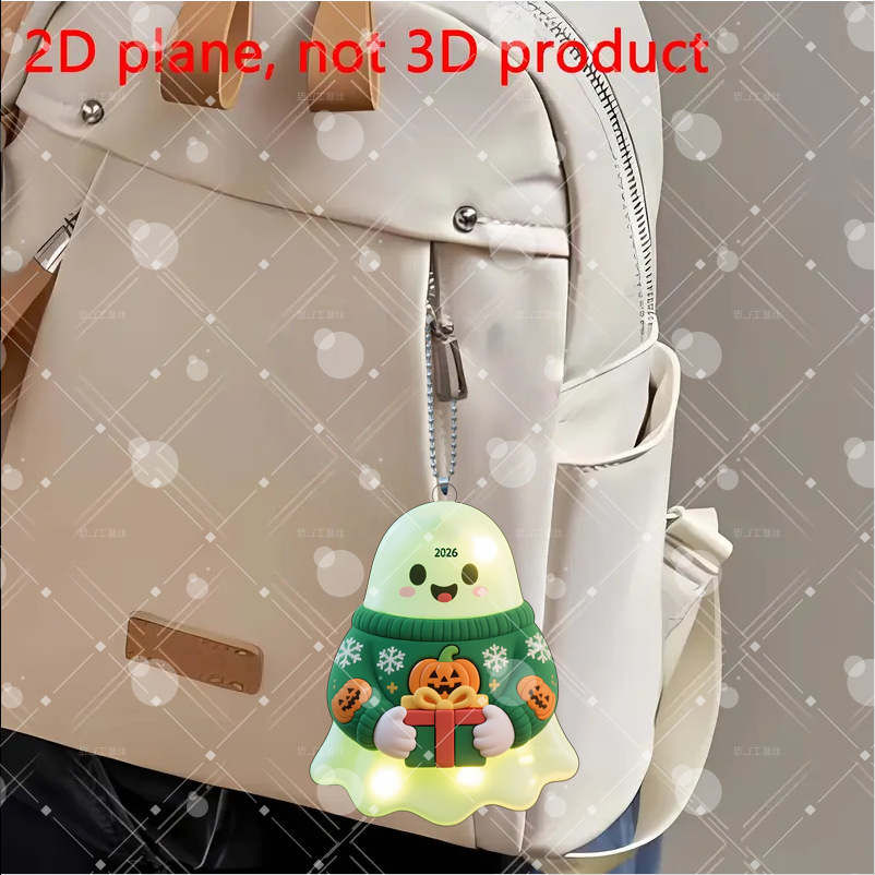 Nuevos productos transfronterizos de Navidad acrílico encantador fantasma colgante decoración navideña colgante decoración del árbol de Navidad pequeño colgante