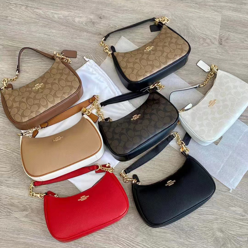 Coach C's New Cross-Border Women's Bag Teri Presbyopic Armpit Bag Satchel Crescent Shoulder Diagonal Chain Mahjong Bag