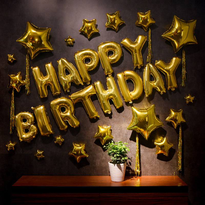 Classic Style Letter Aluminum Film Birthday Balloons display picture 1