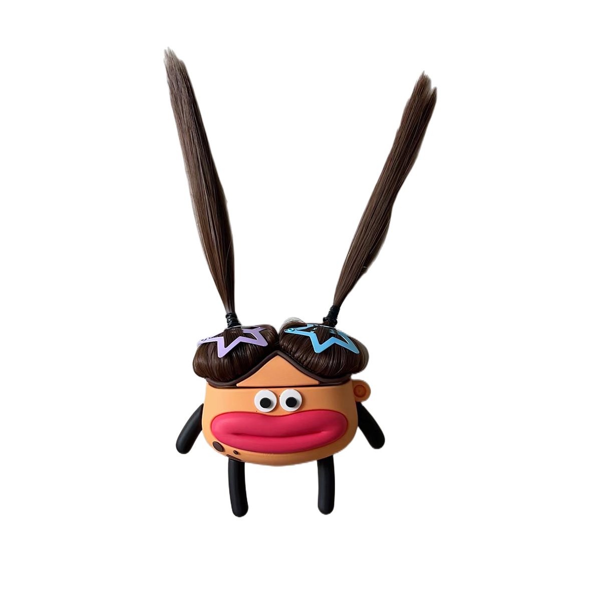 Cute cabello largo boca de salchicha para AirPods Pro cubierta de auriculares Bluetooth 1 / 2 generación AirPods3