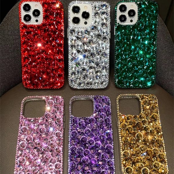 Luxurious Full Diamond Case Suitable for Apple 17 Pro Max Phone Case iPhone 16 Protective Case Full Diamond 13 Stylish 15 Anti-Drop
