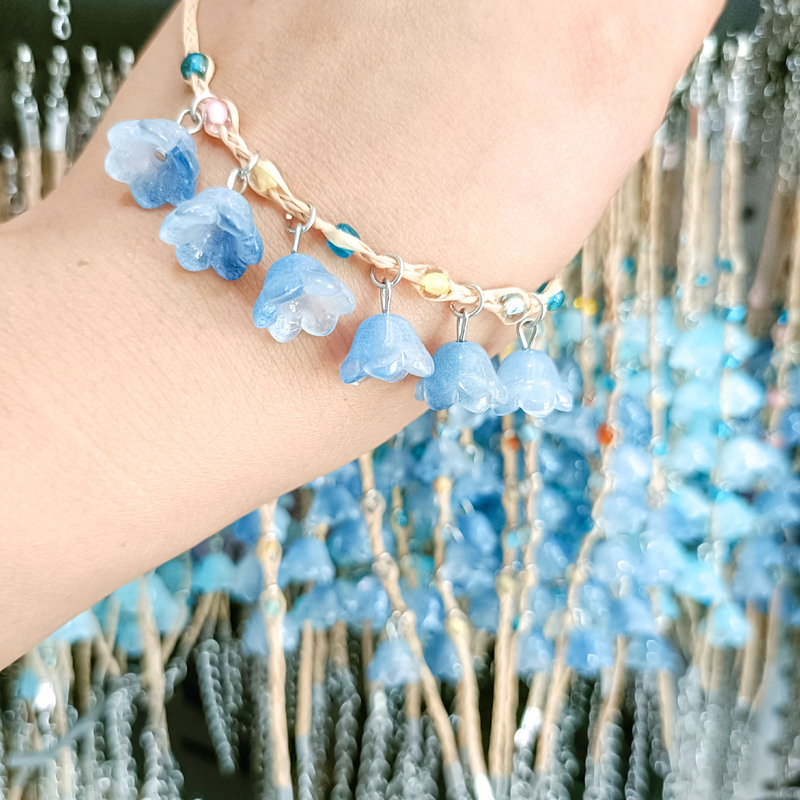 Vintage Forest Style, Beautiful Raffia Versatile Bracelet, Fresh Bell Wind Chime Bracelet for Women, Ethnic Style Bracelet Vintage Forest Style, Beautiful Raffia Versatile Bracelet, Fresh Bell Wind Chime Bracelet for Women, Ethnic Style Bracelet