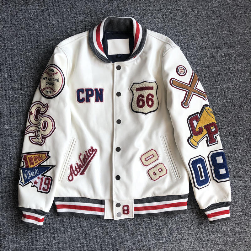 Marca de moda estadounidense otoño e invierno 2023 nueva chaqueta bordada de hip hop chaqueta suelta de uniforme de béisbol retro de estilo coreano para hombres