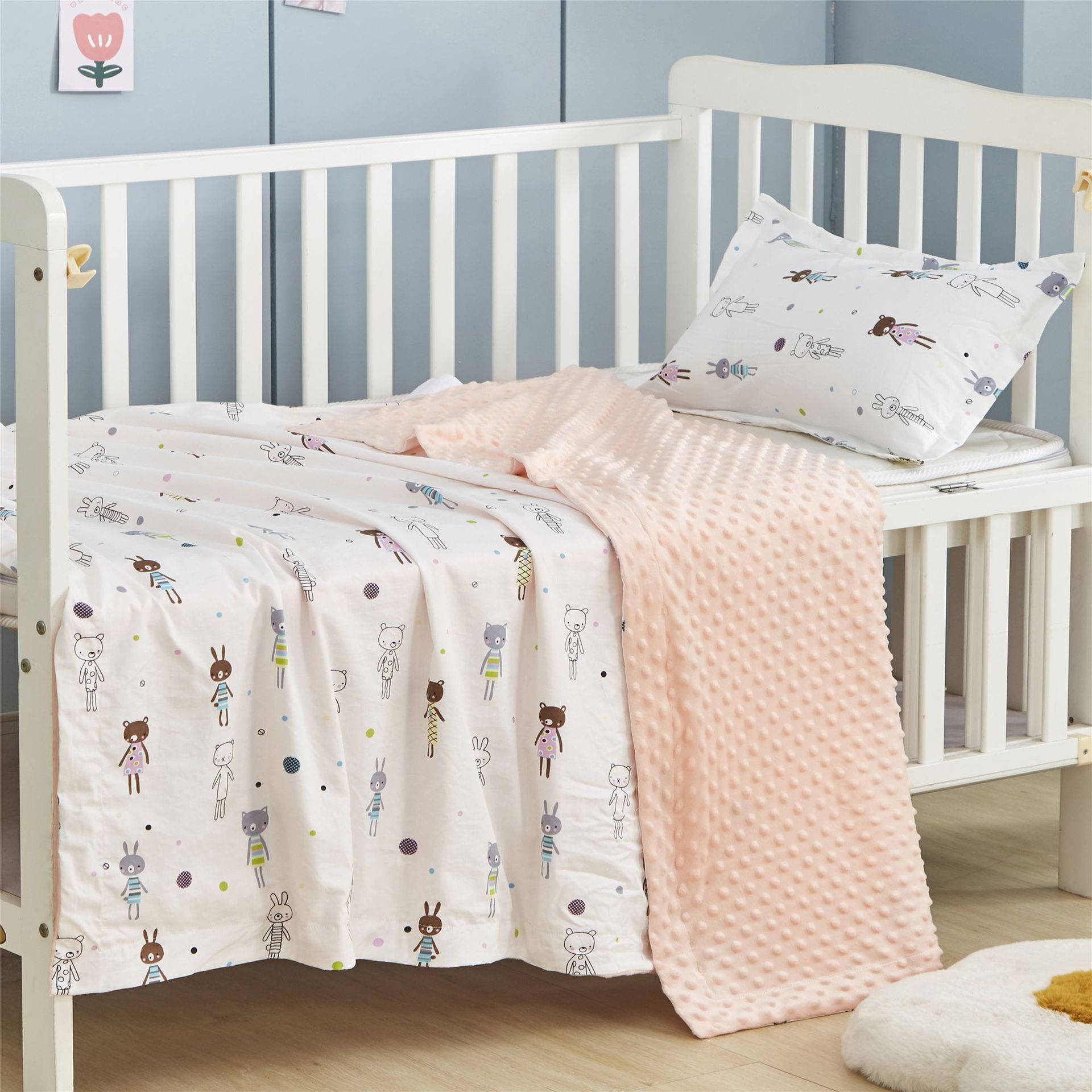 Algodón bebé calmante manta bebé Beanie manta niños manta recién nacido manta verano kindergarten siesta Manta