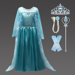 Factory Direct Wholesale Frozen Fairy Tale Girls' Dresses New Kids Skirts Princess Formal Gowns