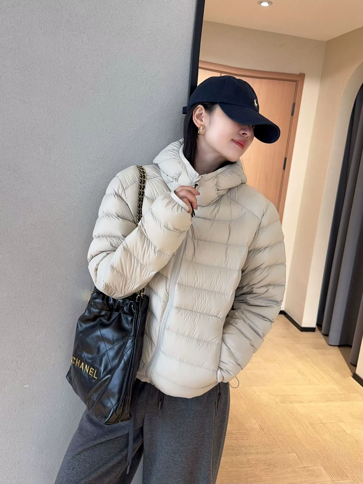 Кожух из пуха White Goose 5000+95 от WTHEONE, белый утки пух трехслойный, легкий и тонкий, утепленная куртка с капюшоном для женщин, зима 2025