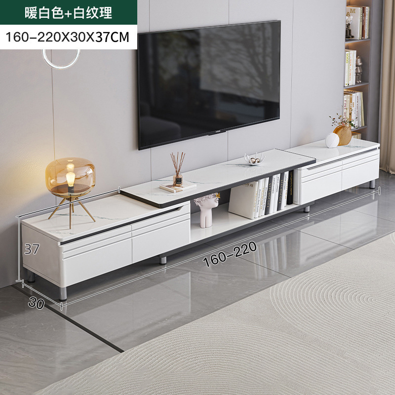 Mueble de TV 2025 nuevo estilo moderno y simple apartamento pequeño sala de estar hogar piso a techo mesa de centro combinación de mueble de TV
