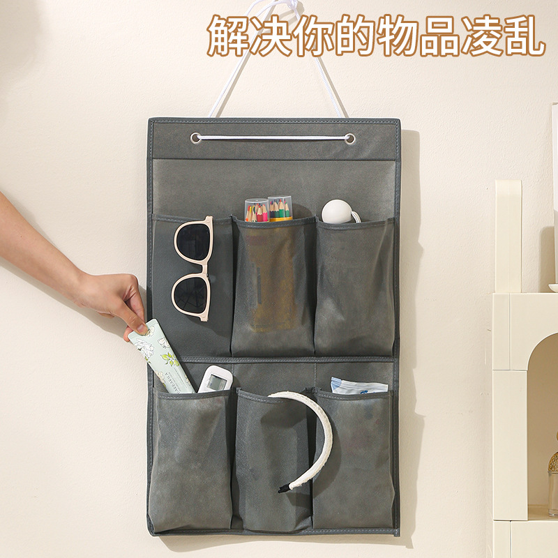 Bolsa colgante de almacenamiento detrás de la puerta, zapatos de pared de dormitorio, bolsa de almacenamiento de subembalaje de artículos diversos, bolsa colgante de almacenamiento de acabado multifuncional