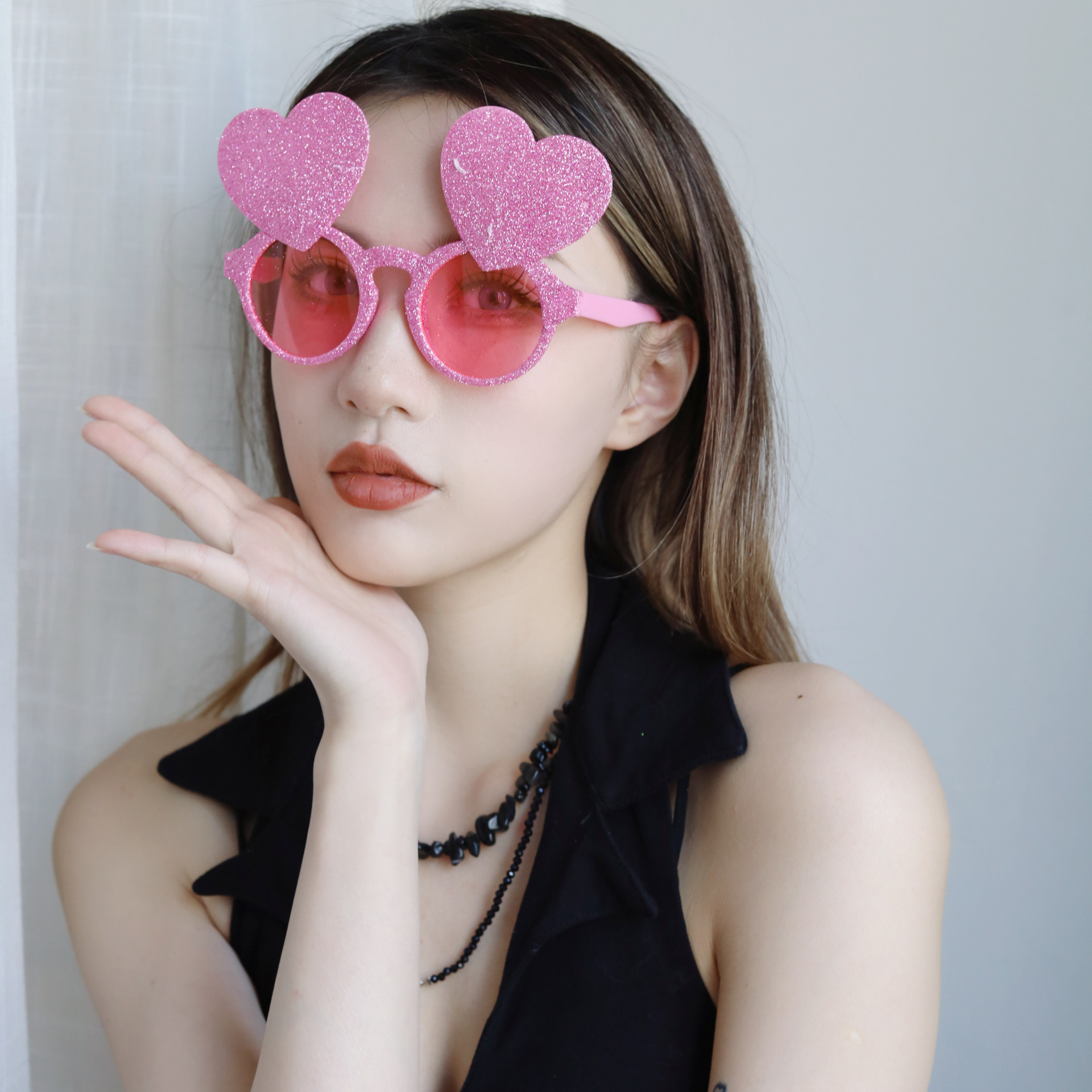 Gafas Decorativas de Corazón para San Valentín de Plástico ABS para Fiestas y Celebraciones