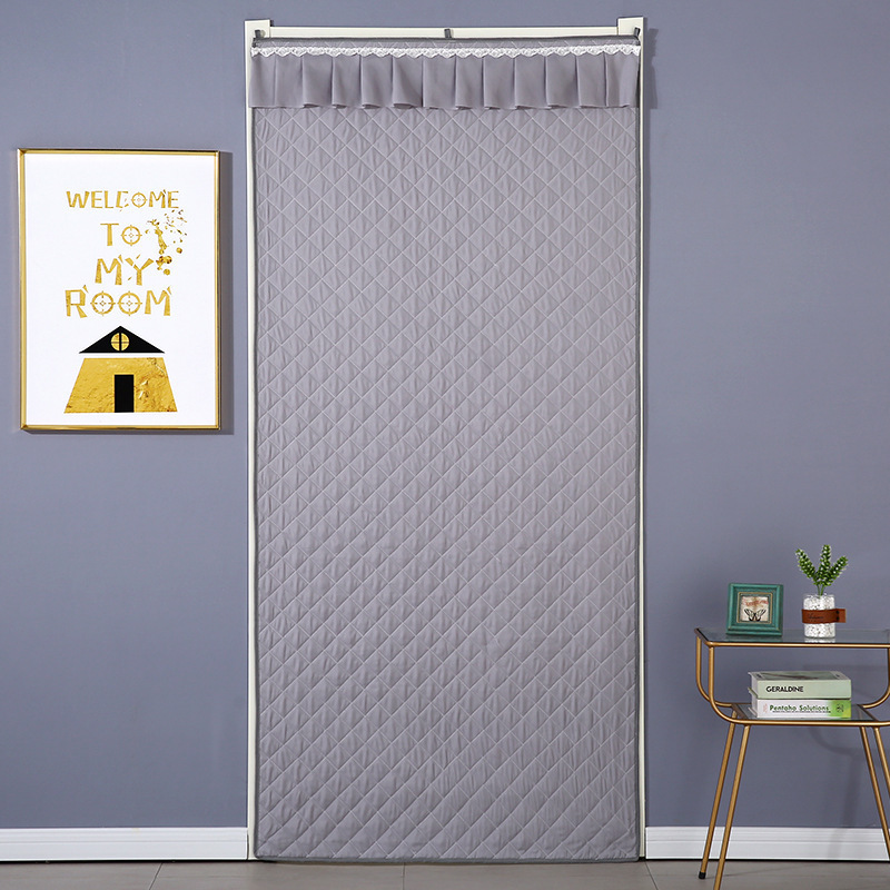 Wholesale Punch-free Household Windproof Cotton Door Curtain Fabric Warm Winter Kitchen Bathroom Partition Curtain Thickened Curtain Wholesale Punch-free Household Windproof Cotton Door Curtain Fabric Warm Winter Kitchen Bathroom Partition Curtain Thickened Curtain