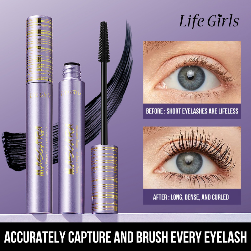 Magic Purple Tubing Mascara, máscara de tubo rojo púrpura, máscara de belleza transfronteriza, maquillaje de belleza de Romeo