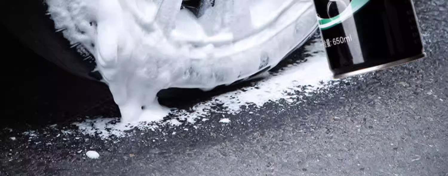 Car Tire Wax Gloss Enhancer Foam Cleaner Anti-Aging Refurbishment Glaze Tire Polishing Maintenance Decontamination Maintenance Wax