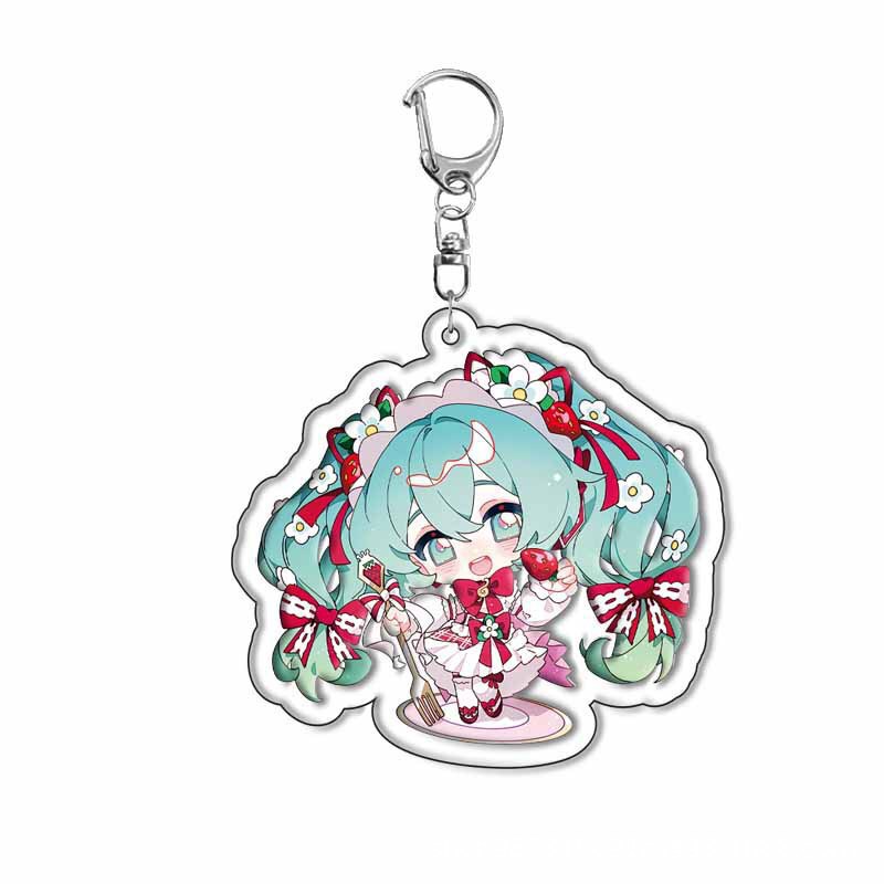 アニメ初音ミクキーホルダーアクセサリー初音二次元アクリルペンダントペンダント学生ギフトペンダント|undefined