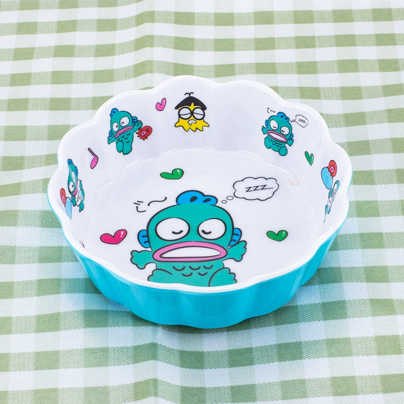 Посуда из искусственного фарфора Bantamine, детская миска с рисунком в виде головы кота, креативная кружевная миска, устойчивая к падениям и перегреванию, в форме младенца