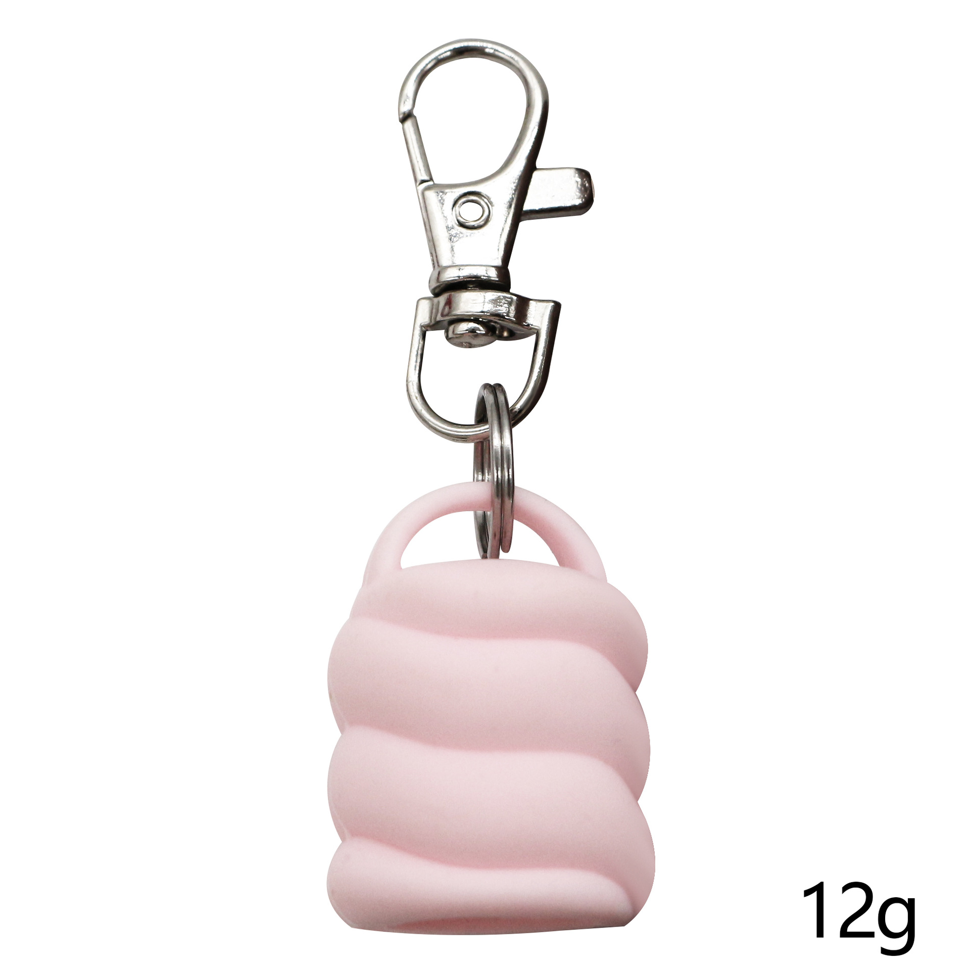 Funda de lápiz labial humectante en espiral rosa de silicona