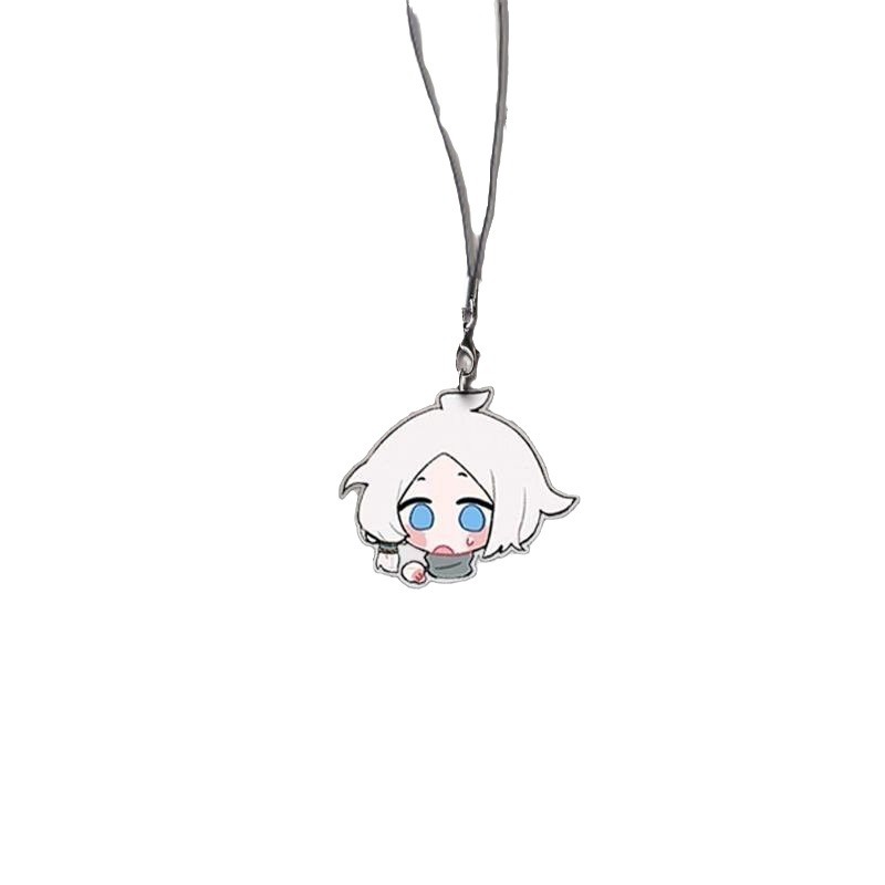 Light Encounter Peripheral sky White Bird Wizard Sui Hat Beginner Two-dimensional Mobile Phone Chain for Best Friend and Classmates Mobile Phone Pendant
