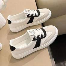 浅口小白鞋女2025春夏季新款百搭休闲平底运动薄款轻便板鞋