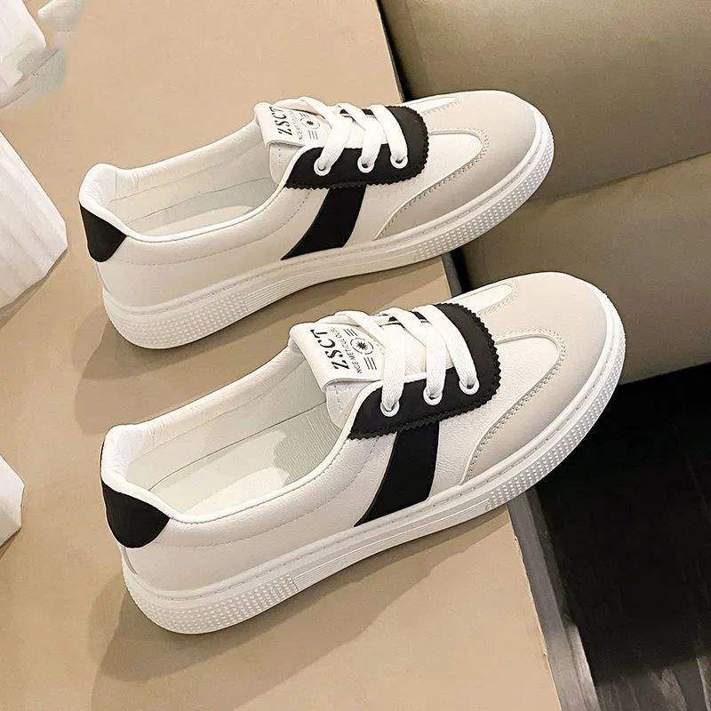 浅口小白鞋女2025春夏季新款百搭休闲平底运动薄款轻便板鞋