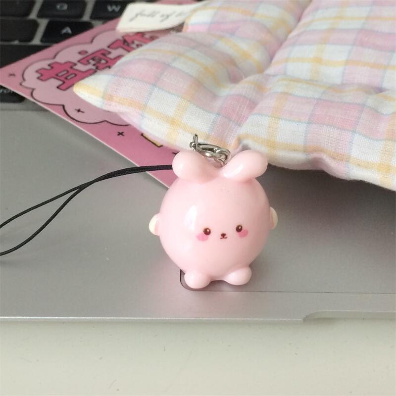 可爱呆萌立体小团子钥匙扣挂件卡通少女包包挂饰情侣闺蜜手机配饰|undefined