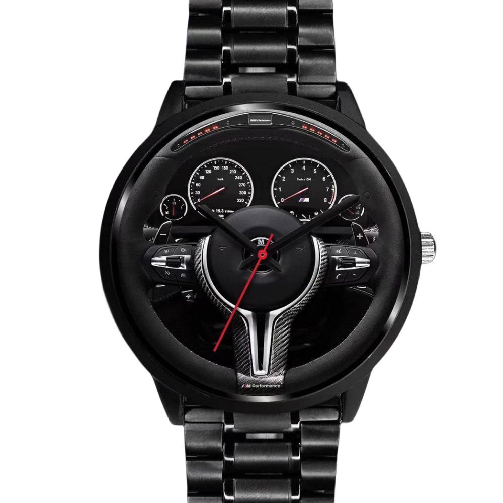 2023 AliExpress wish cross-border BMW car steering wheel fashion watch source factory