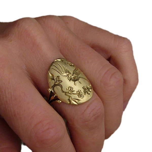 Модное флористическое кольцо, Amazon, Wish, городской стиль, цветы