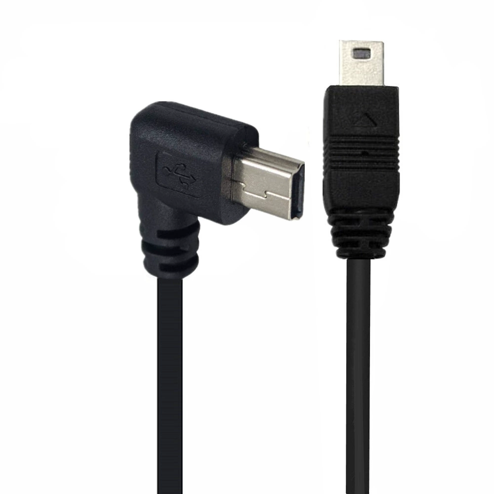 [USB-кабель 90° T-образный разъем мини 5P к мини 5P, кабель продления для цифровых фотоаппаратов]