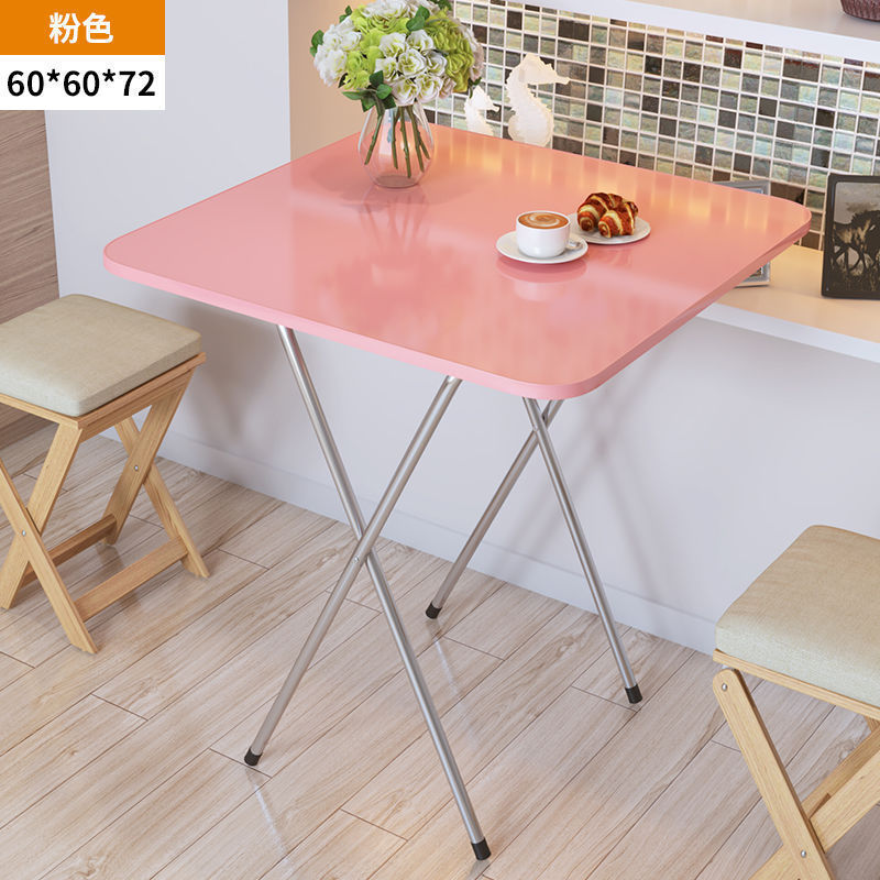 Mesa plegable, mesa de comedor, mesa de comedor, dormitorio portátil, mesa de comedor pequeña, simple para el hogar, de pie en el lado, tipo de casa pequeña