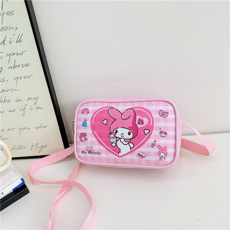 2025 nueva moda universitaria para niñas escolares de compras bolso de hombro de periódico PU bolso de niños bolso de almacenamiento