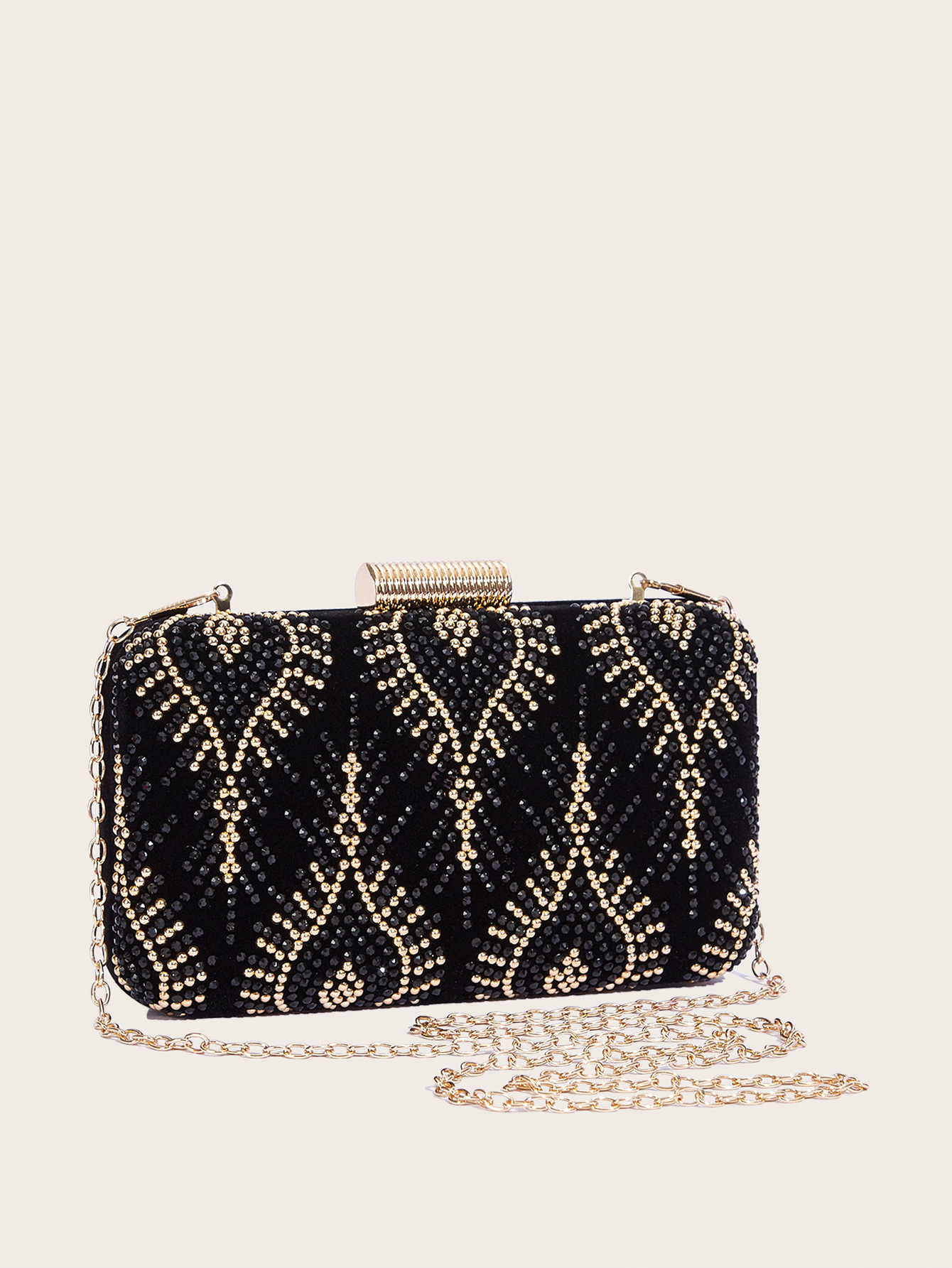 Glitzernde Damen Abendtasche Mit Strass - Elegante Clutch Tasche_voghion.com