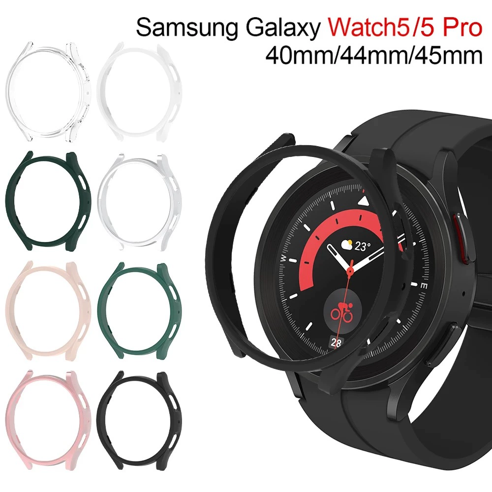 Для Samsung Galaxy watch5/5pro Защитный чехол Половина сумки для ПК Полый ударопрочный чехол для часов 40/44 мм