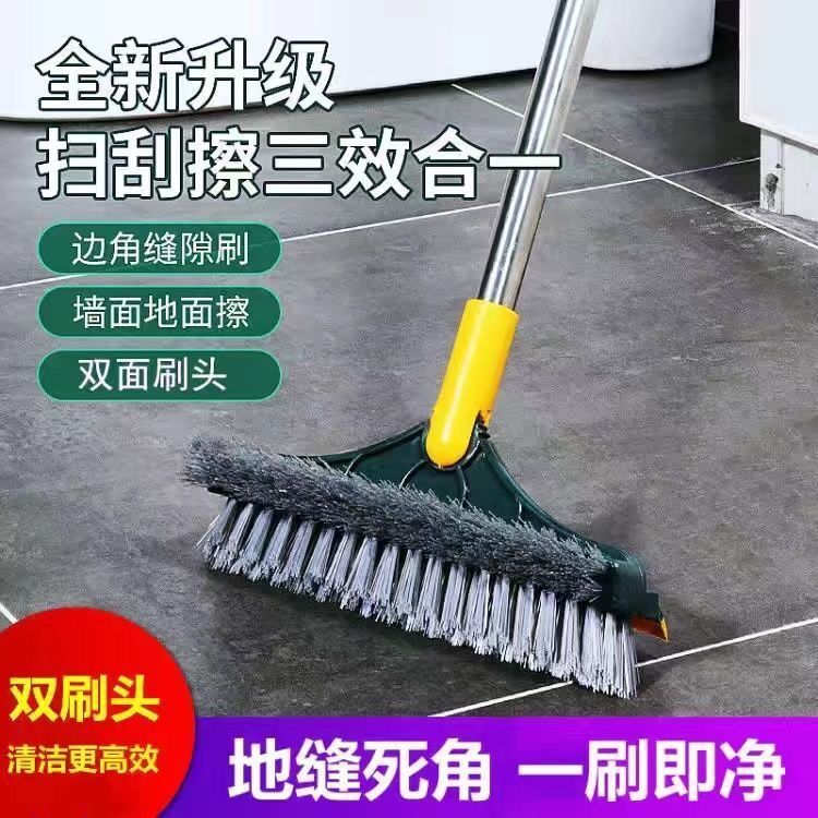 바닥 브러시 화장실 브러시 바닥 홈 유물 긴 손잡이 화장실 욕실 바닥 슬롯 브러시 벽 코너 청소 타일 바닥 브러시